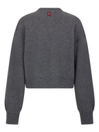 Maille Cardigan en laine et cachemire Rabanne Gris Femme