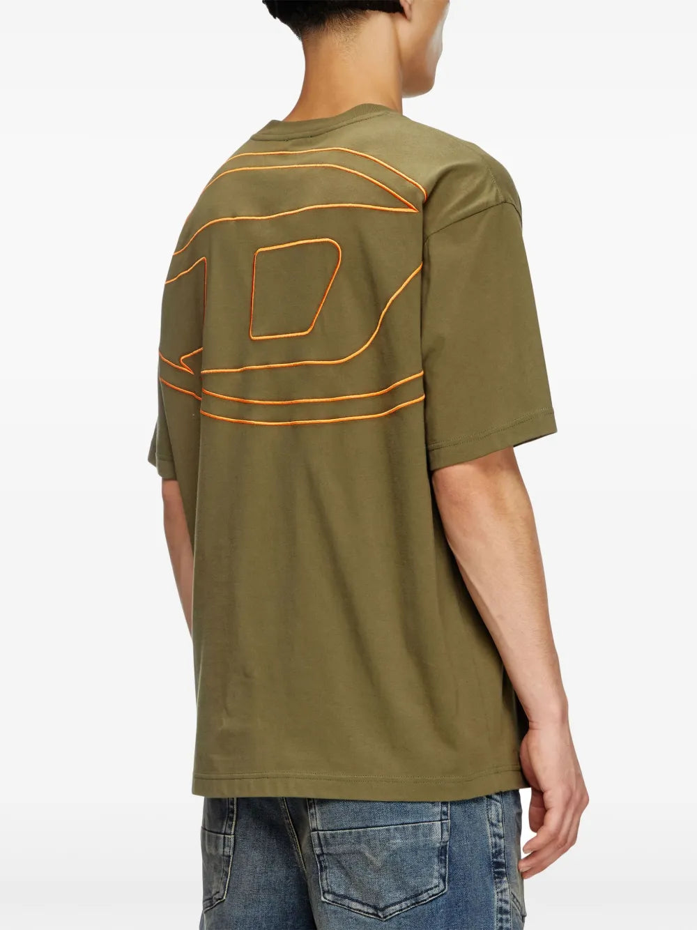 T-shirts T-shirt T-Boggy-Megoval Diesel Kaki Homme