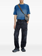 Pantalones Jeans Cargo de Mezclilla Diesel Negro Homme