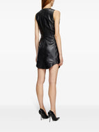 Vestidos Vestido de Couro L-Ilith Diesel Preto Mulheres