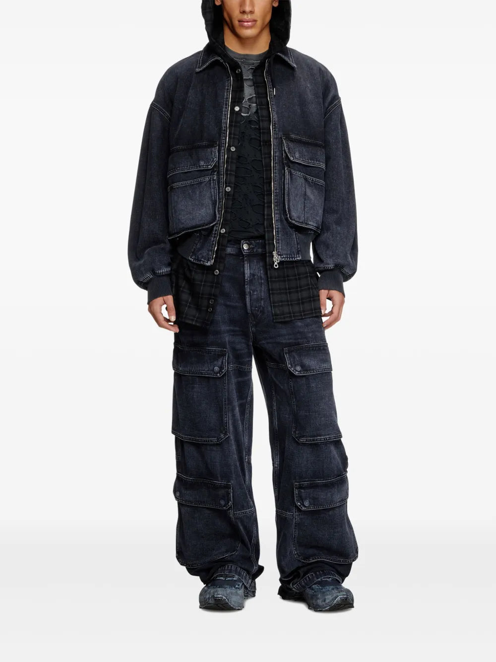 Jackets D-Kurz Denim Bomber Diesel Black Unisex