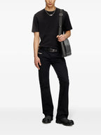 T-shirts T-shirt noir T-Adjust-Slits Diesel Noir Homme