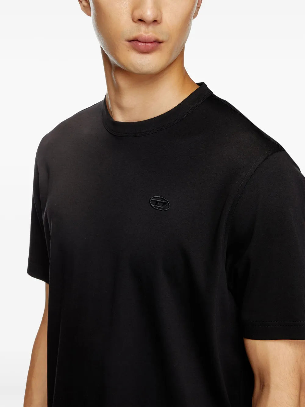 Camisetas T-Shirt Preta T-Adjust-Slits Diesel Preto Homens