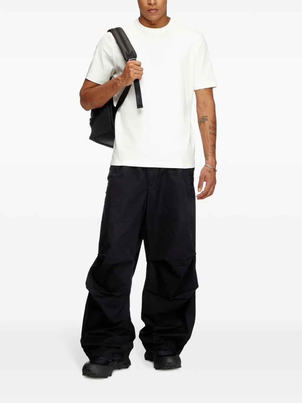 T-shirts T-shirt blanc T-Adjust-Slits Diesel Blanc Homme