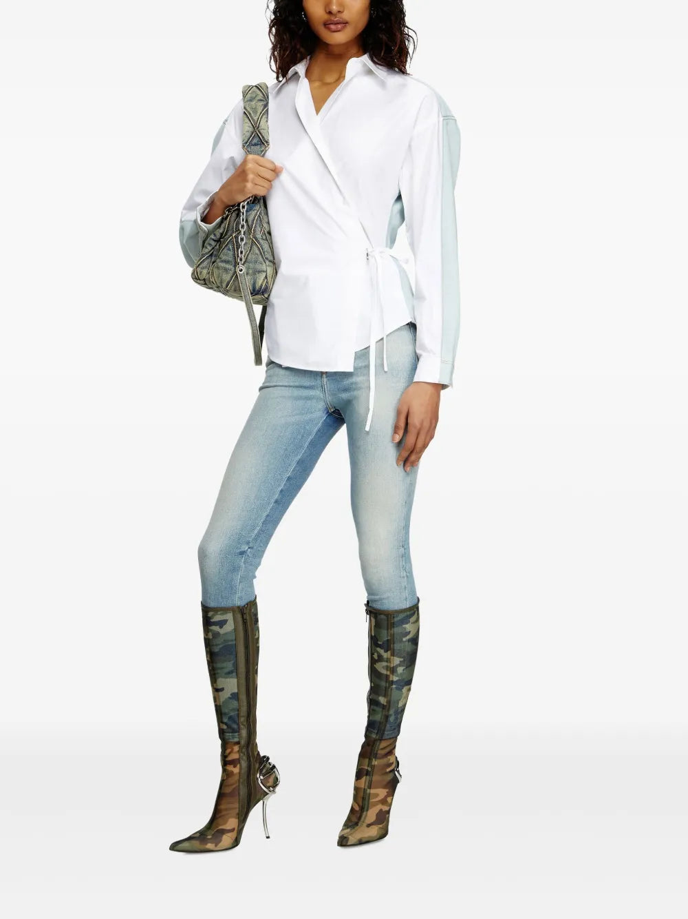 Chemises Chemise C-Delphi-Den Diesel Blanc Femme