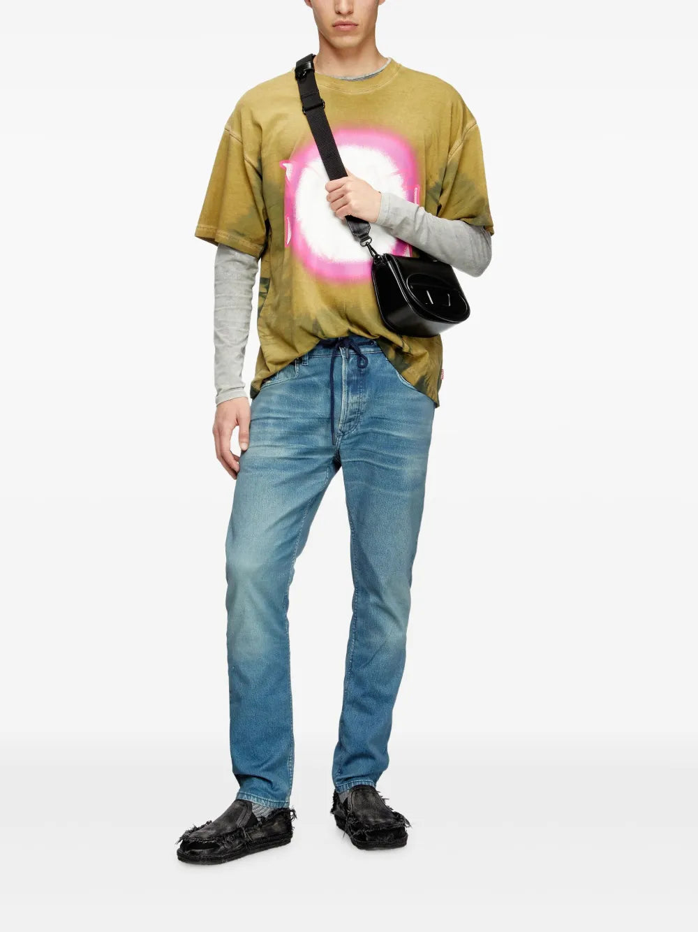 Pantalons Jeans 2032 D-Krooley-B Diesel Bleu Homme