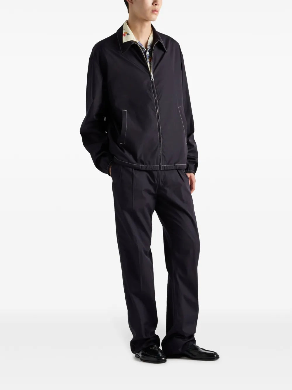 Jaquetas Corta-vento Prada Azul escuro Homme