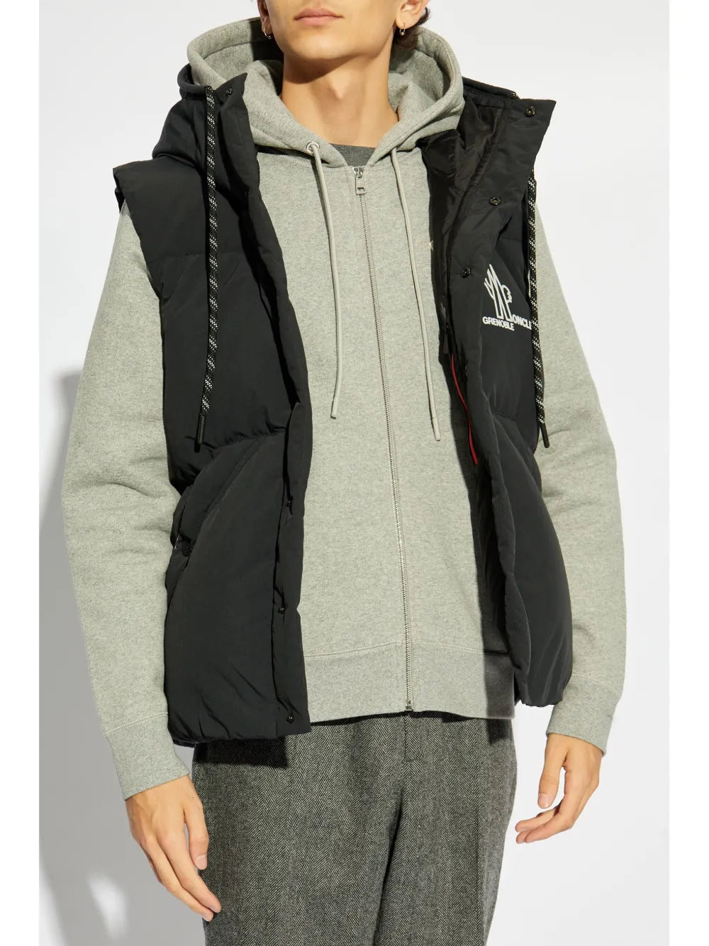 재킷 발디 민소매 다운 재킷 Moncler Grenoble 검은색 Homme