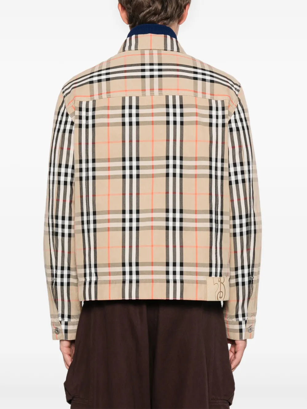 Jackets Plaid Denim Jacket Burberry Beige Homme