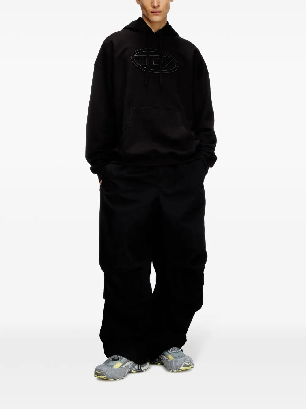 Sweatshirts Hoodie S-Ummer-Bigoval Diesel Noir Unisexe