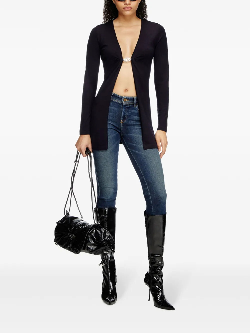 Maille Cardigan M-Pierry Diesel Bleu foncé Femme