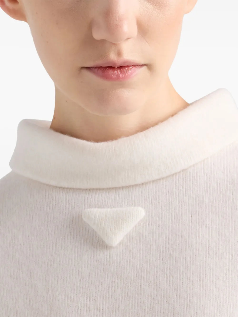 Robes Robe en laine Prada Blanc Femme