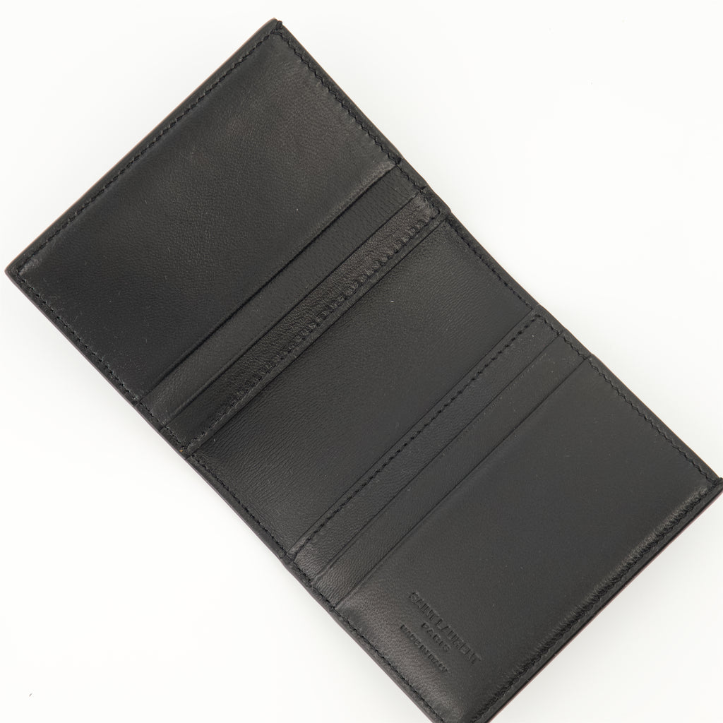 Petite maroquinerie Porte-carte réversible Saint Laurent Noir Homme