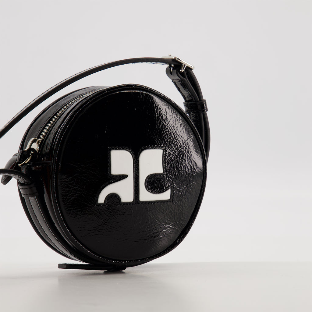 Sacs bandoulière Sac cercle Réédition Courrèges Noir Unisexe