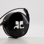Sacs bandoulière Sac cercle Réédition Courrèges Noir Unisexe