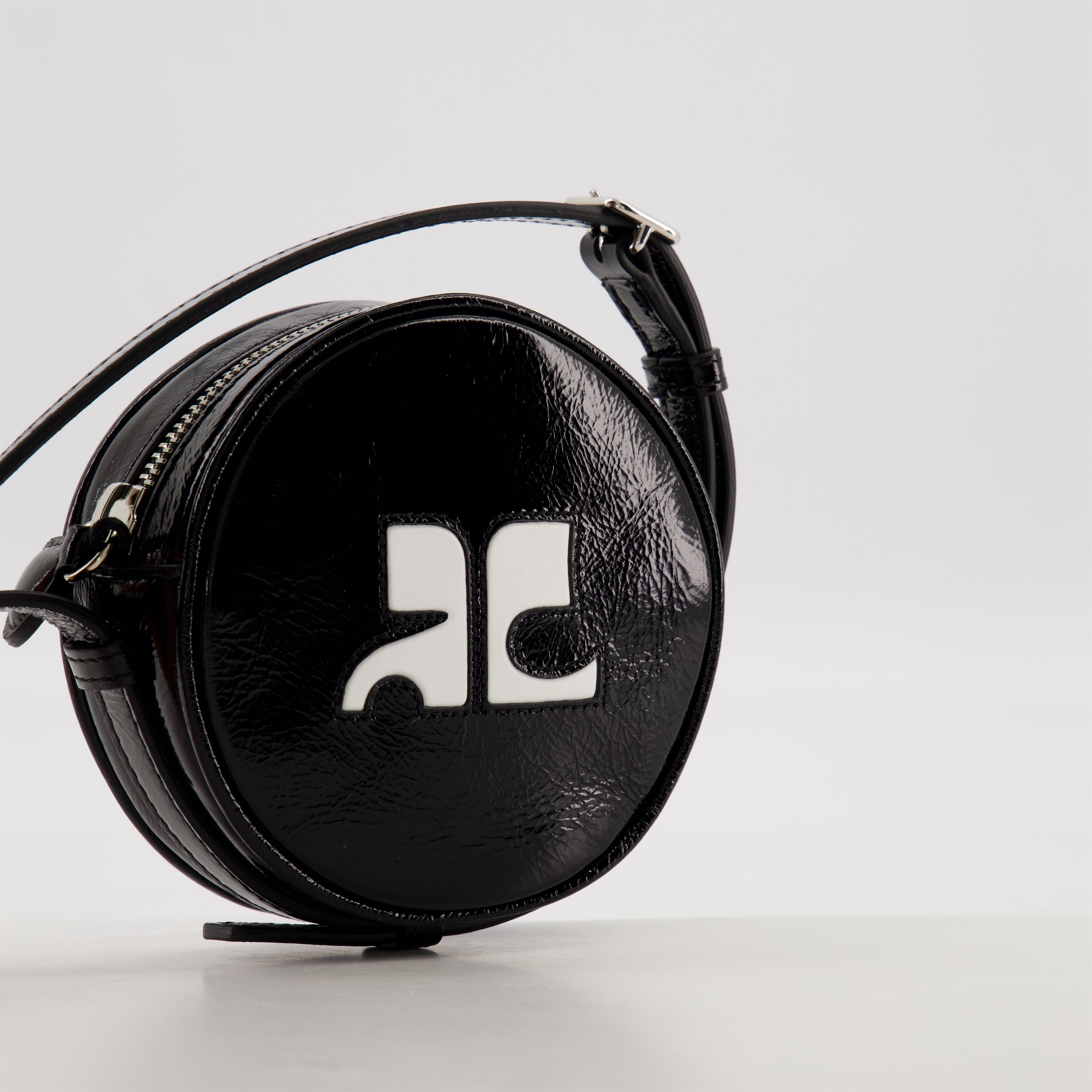 Sacs bandoulière Sac cercle Réédition Courrèges Noir Unisexe