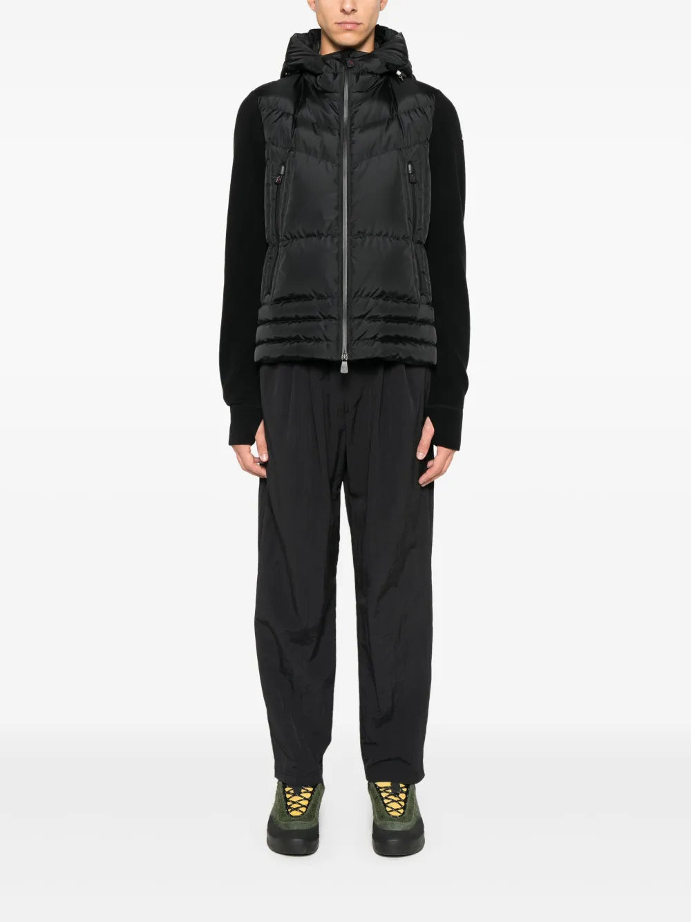 Vestes Veste bi-matière Moncler Grenoble Noir Homme