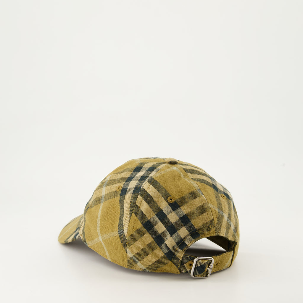 Hüte, caps und beanies Check Cap Burberry Khaki Unisex