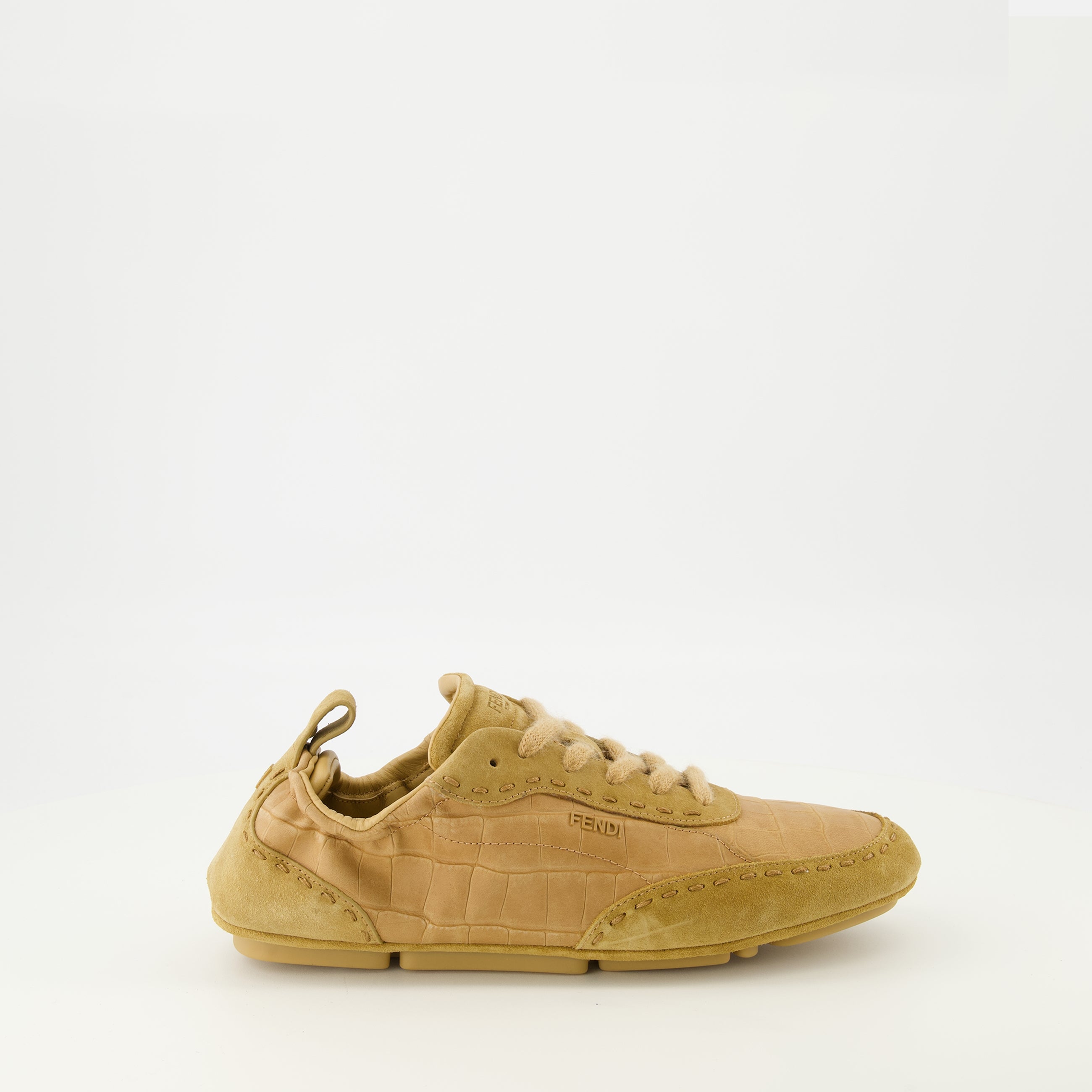 Image de l'article Baskets Fendi Fit marron de la marque Fendi pour Homme - Saison Automne-Hiver 2025 - Vue latérale droite