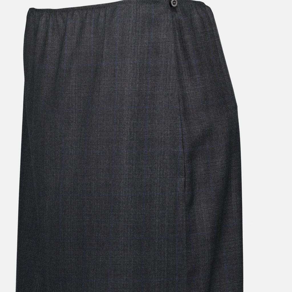 Saias Saia de Lã Prada Cinza Femme