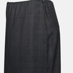 Saias Saia de Lã Prada Cinza Femme