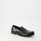 Mocassins Mocassins em Couro Verniz Saint Laurent Preto Homme