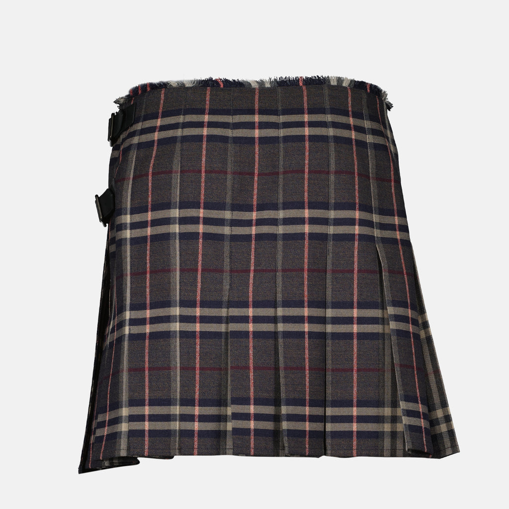 Gonne Gonna a Quadri Check Burberry Grigio Donne