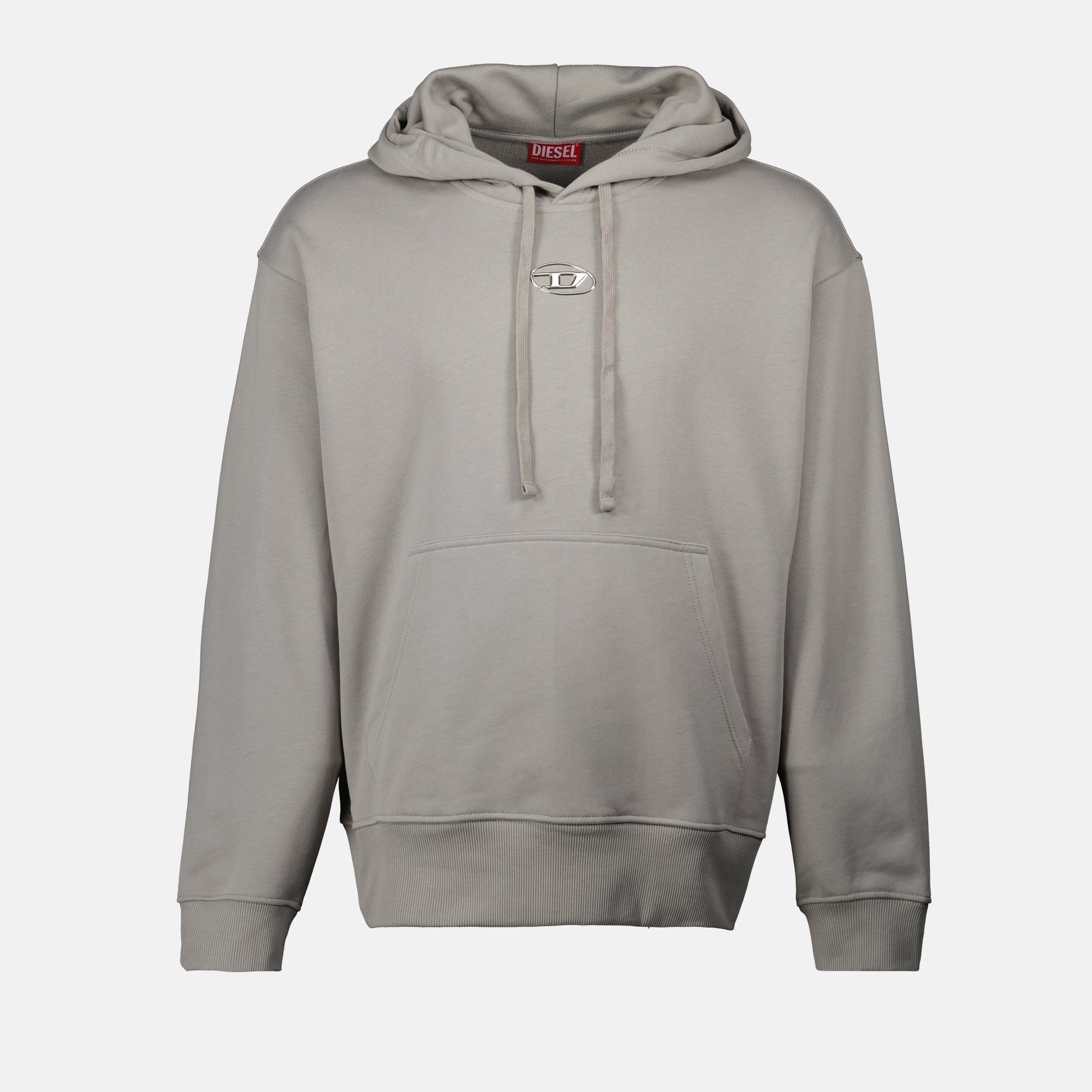 Moletons S-Macs-Hood-On Hoodie Diesel Cinza Homme