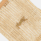 Sacs cabas Bolso Oxalis de Rafía Saint Laurent Beige Femme