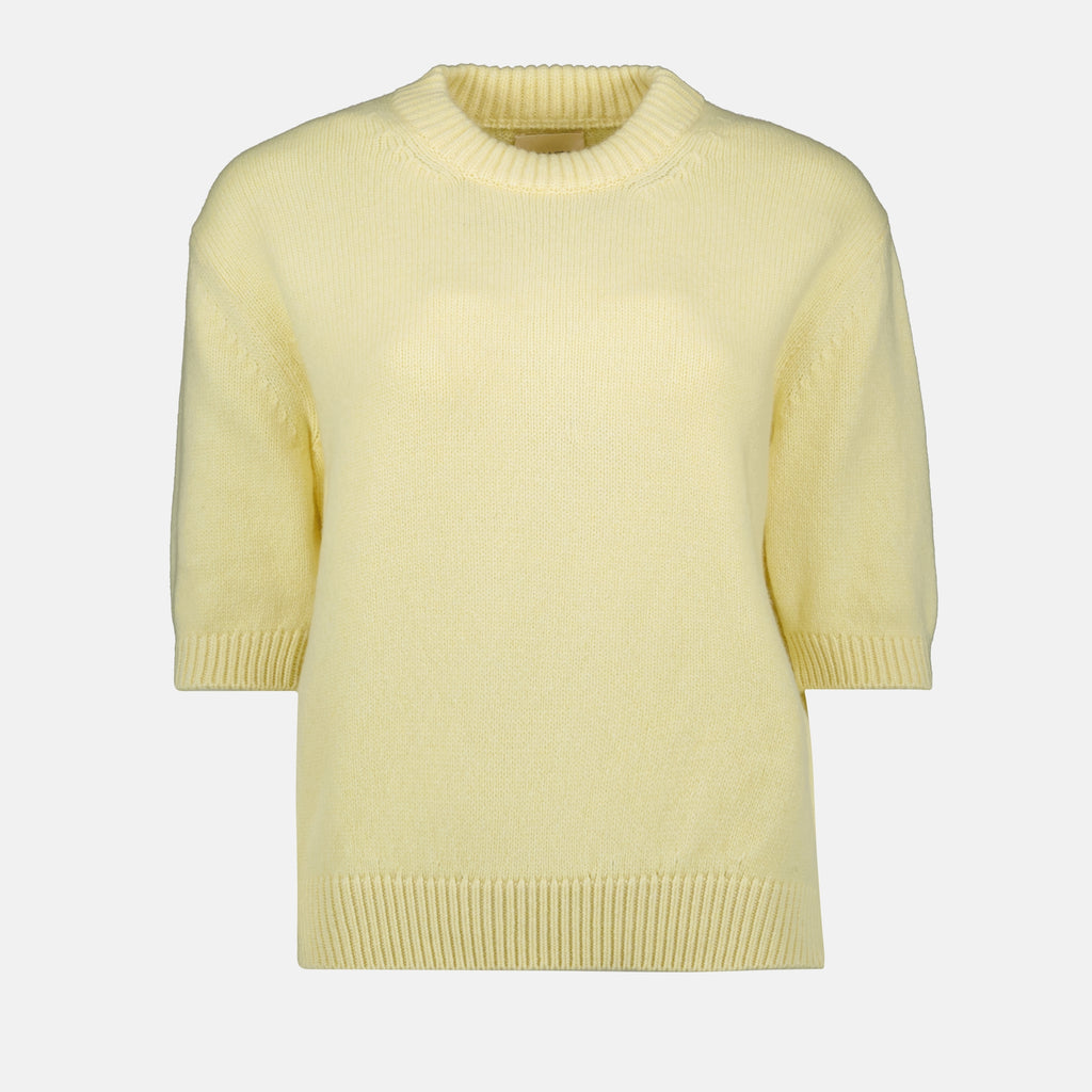 Knitwear Pull manches courtes Davin Khaite Yellow Femme