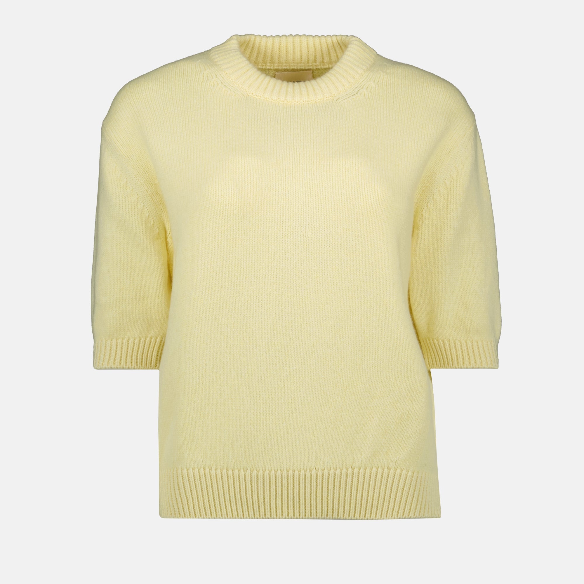 니트웨어 Pull manches courtes Davin Khaite 노란색 Femme