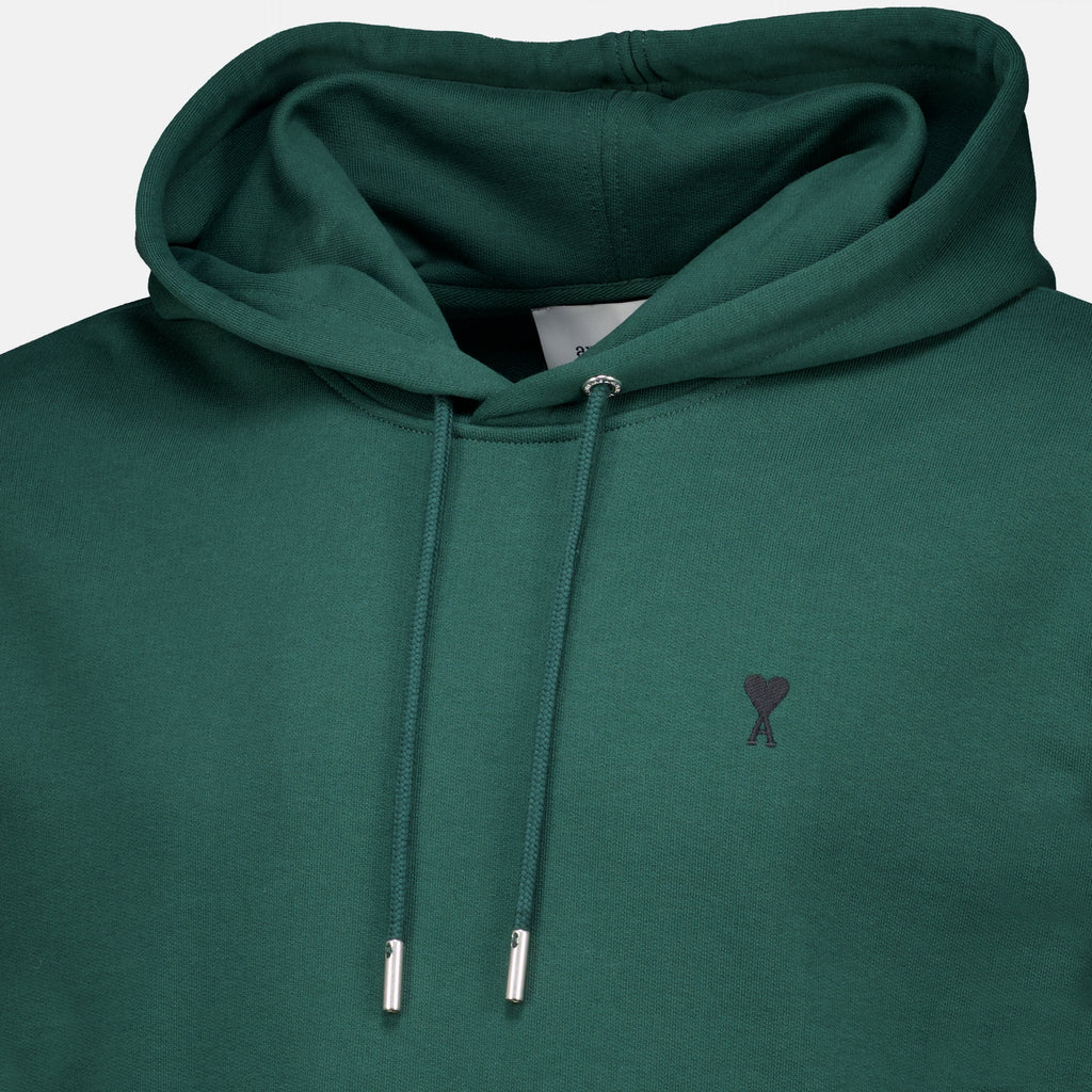 Sweatshirts Sweat à capuche vert Ami PARIS Vert Homme