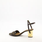 Chaussures ouvertes Sandales à talons Delfina Fendi Marron Femme