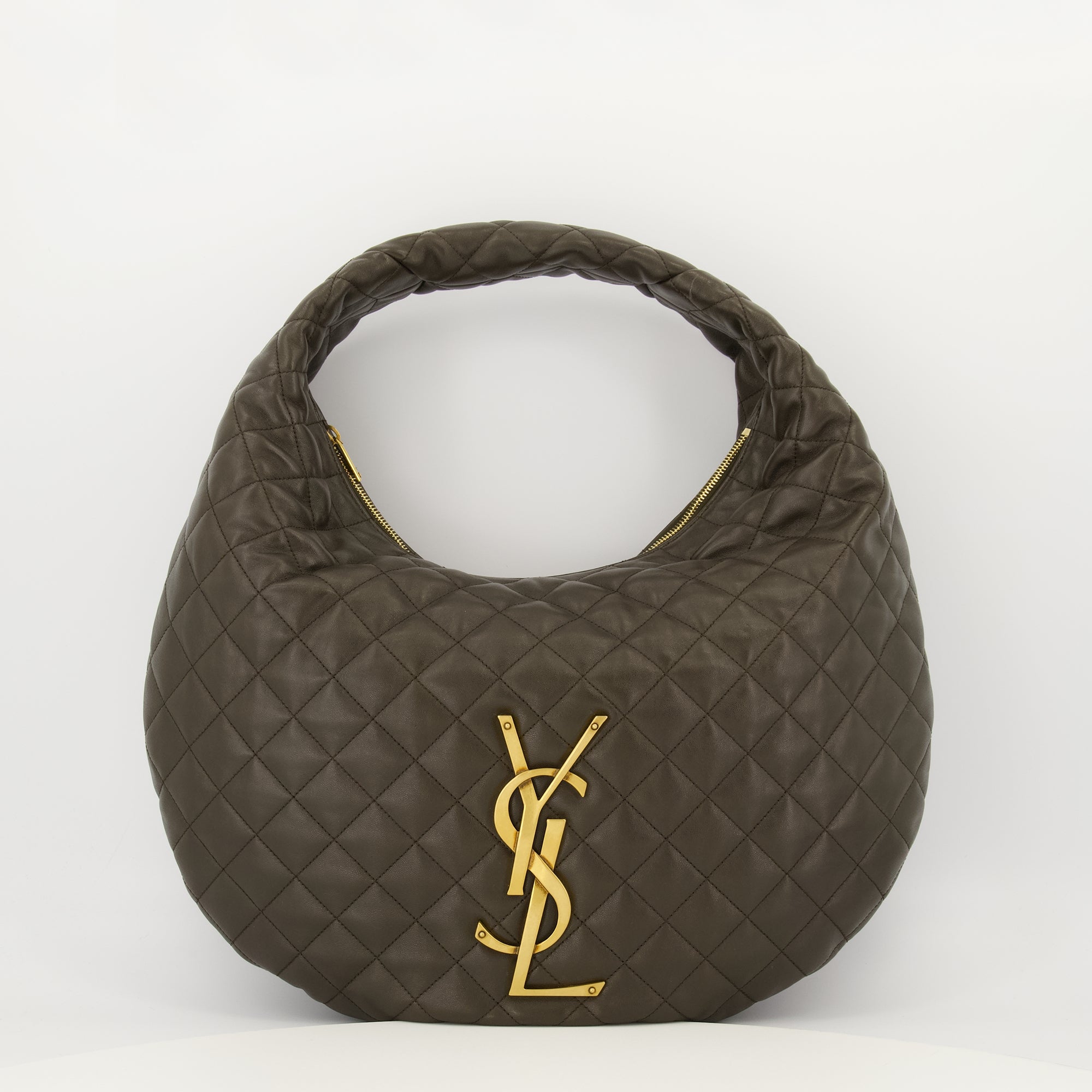 Image de l'article Sac Icare Hobo marron de la marque Saint Laurent pour Femme - Saison Printemps-Été 2026 - Vue de Face