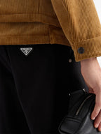 Calças Calças Retas Prada Preto Homme