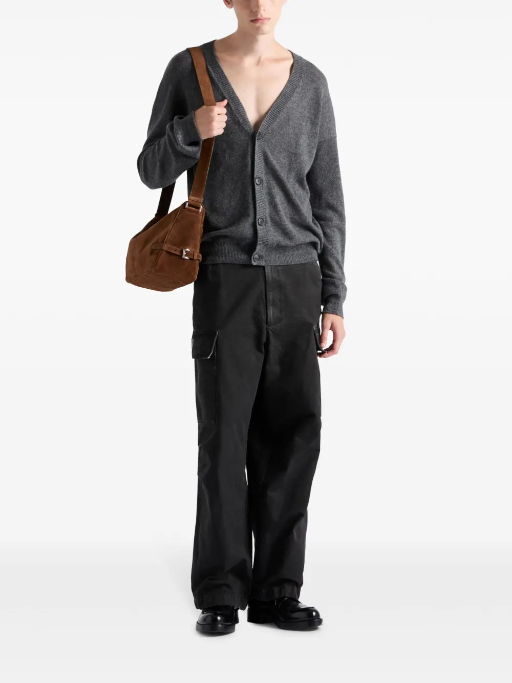 パンツ カーゴパンツ Prada 黒 Homme