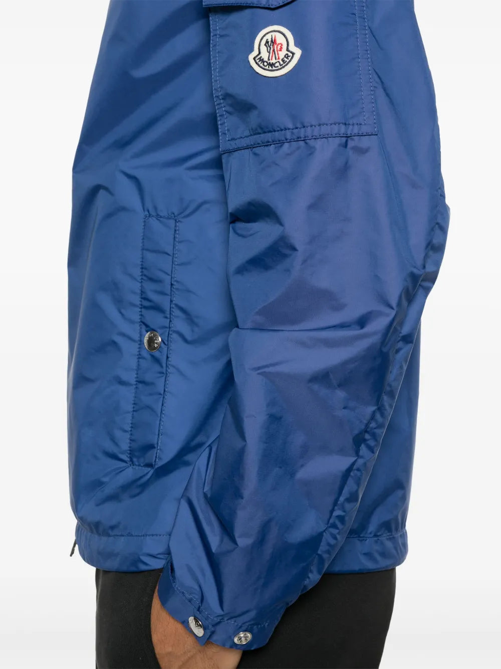 Vestes Coupe-vent Etiache à capuche Moncler Bleu foncé Homme