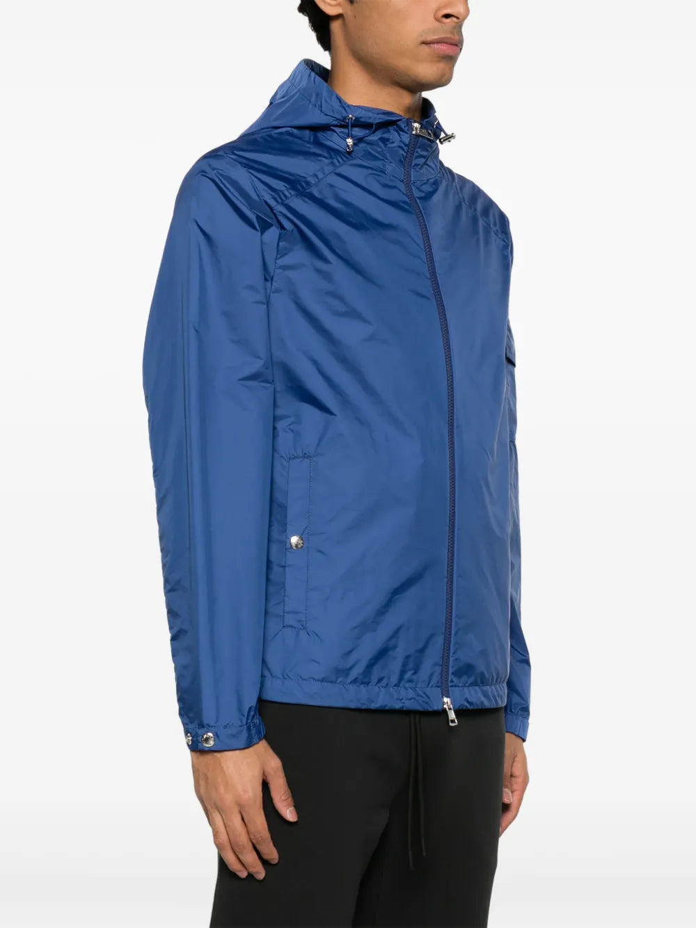 Vestes Coupe-vent Etiache à capuche Moncler Bleu foncé Homme