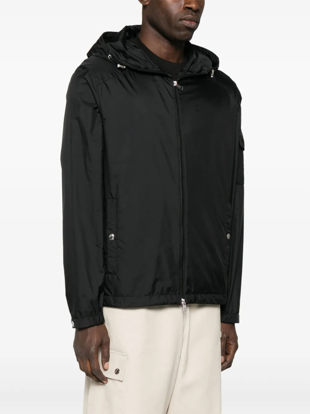 Jaquetas Corta-Vento Etiache com Capuz Moncler Preto Homme