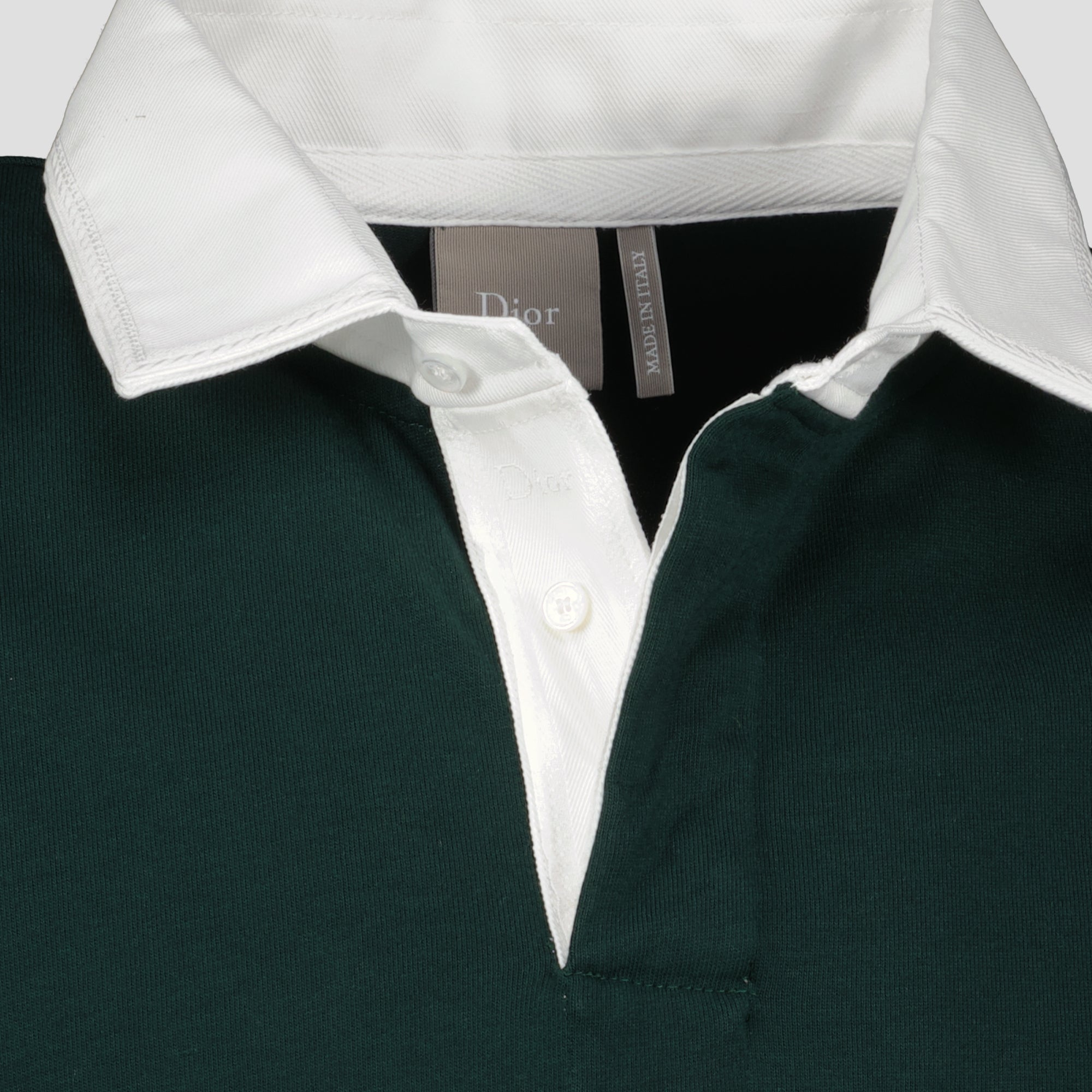 Polos Polo Verde a Maniche Lunghe Dior Vert Homme