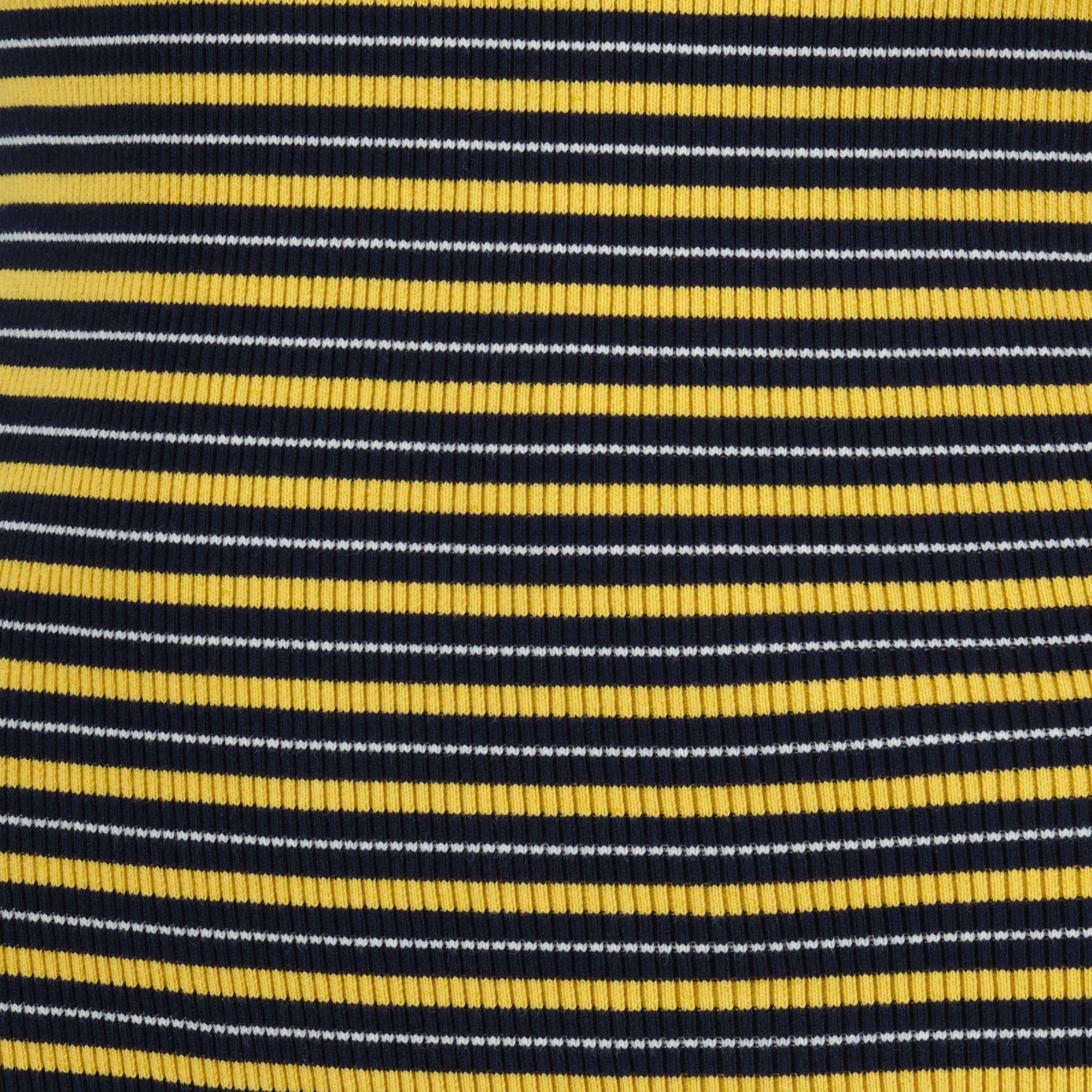 Image de l'article T-shirt côtelé à rayures jaune de la marque Prada pour Femme - Saison Printemps-Été 2026 - Vue détaillée_2