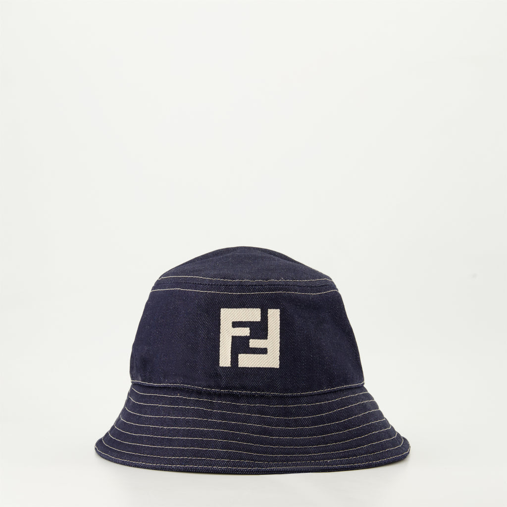 Hats, caps and beanies Bob FF in Denim Fendi Dark blue Homme