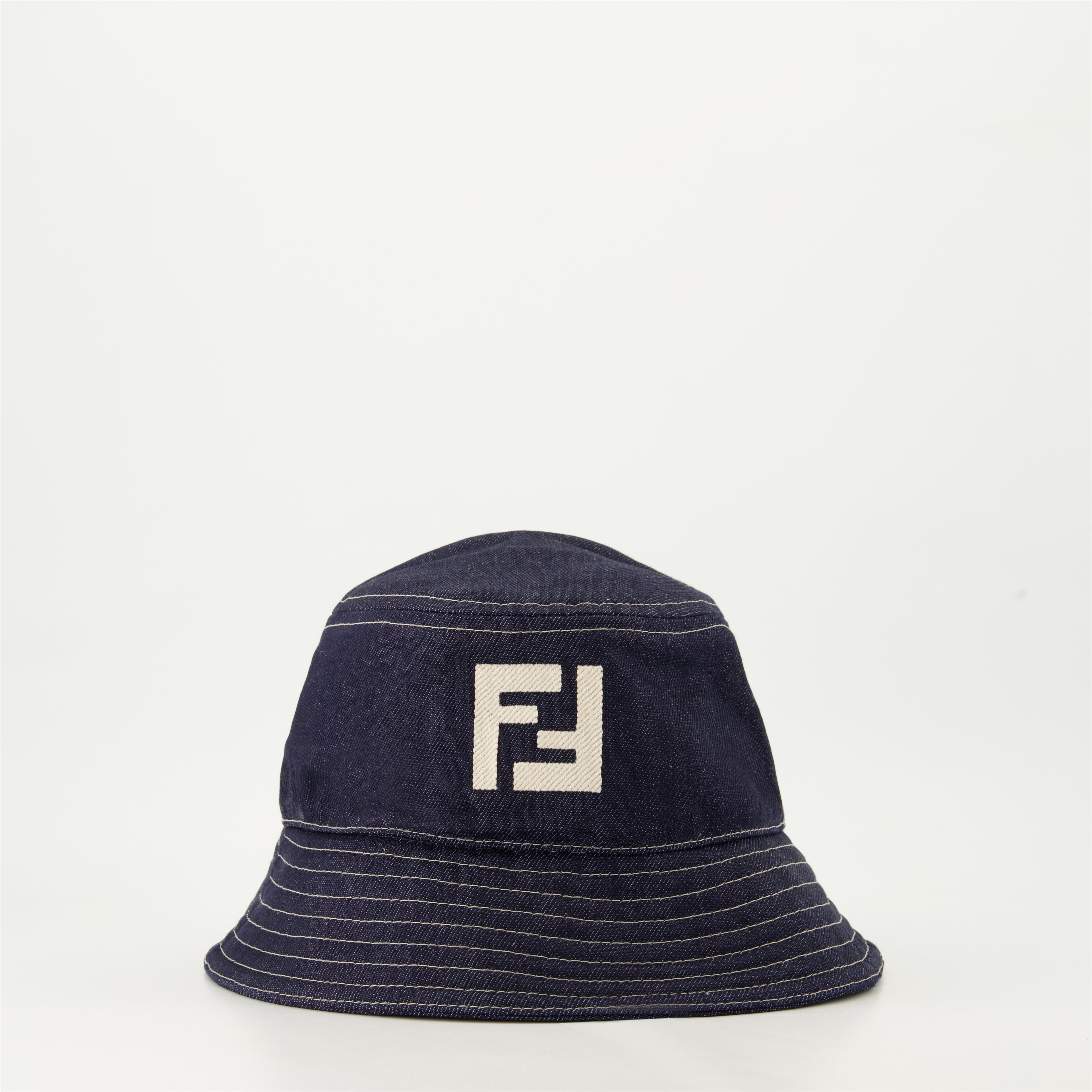 Hats, caps and beanies Bob FF in Denim Fendi Dark blue Homme
