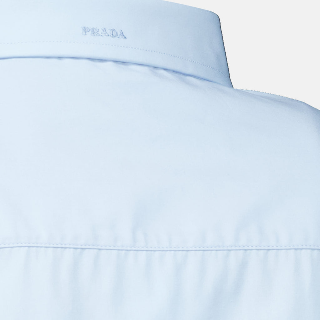 Chemises Camicia Popeline Blu OverSize Prada Bleu Femme