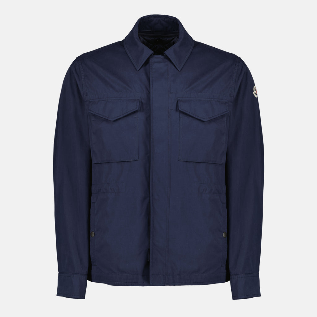 Image de l'article Doudoune chemise réversible Roquille bleu marine de la marque Moncler pour Homme - Saison Printemps-Été 2026 - Vue de Face