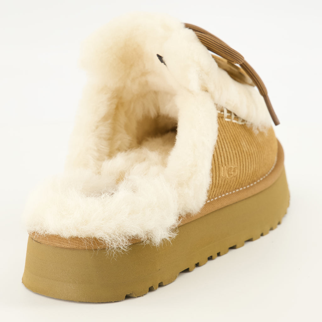 Chaussures ouvertes Disquette Heritage Beige Mules Ugg Marron Femme