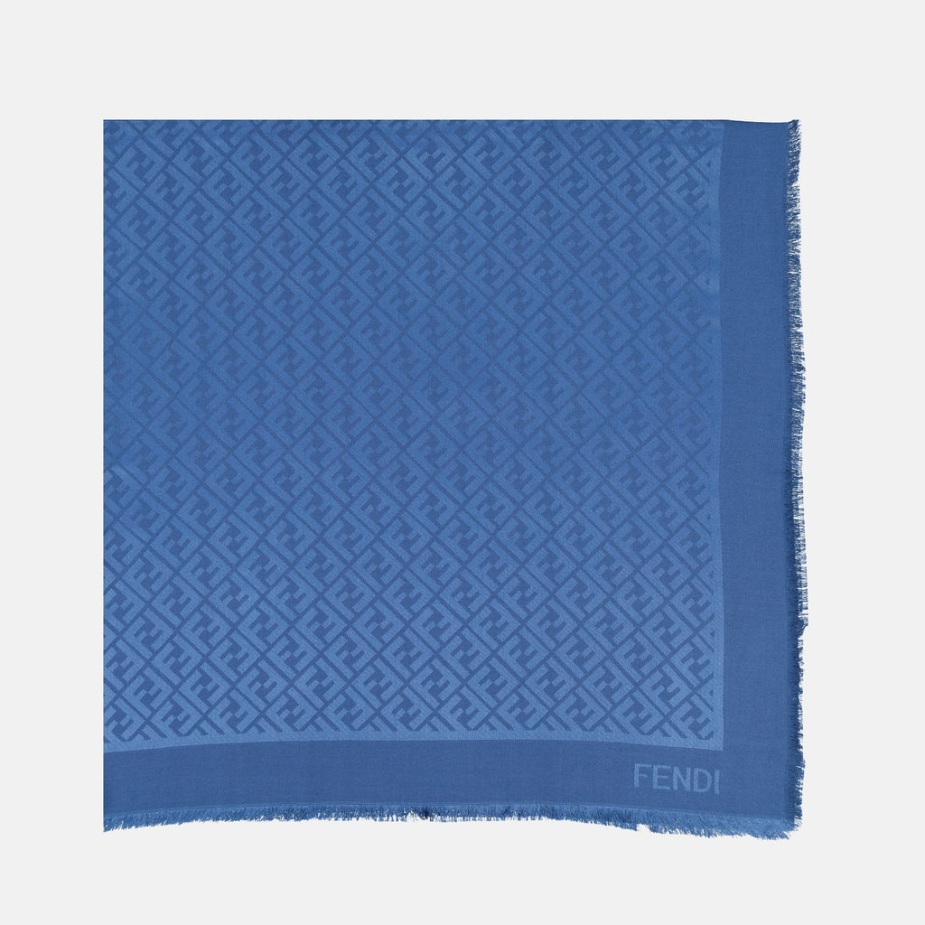 Lenços e luvas Châle FF Fendi Azul escuro Femme