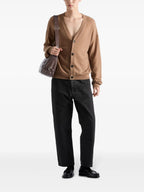 Pants Cotton Pants Prada Brown Homme