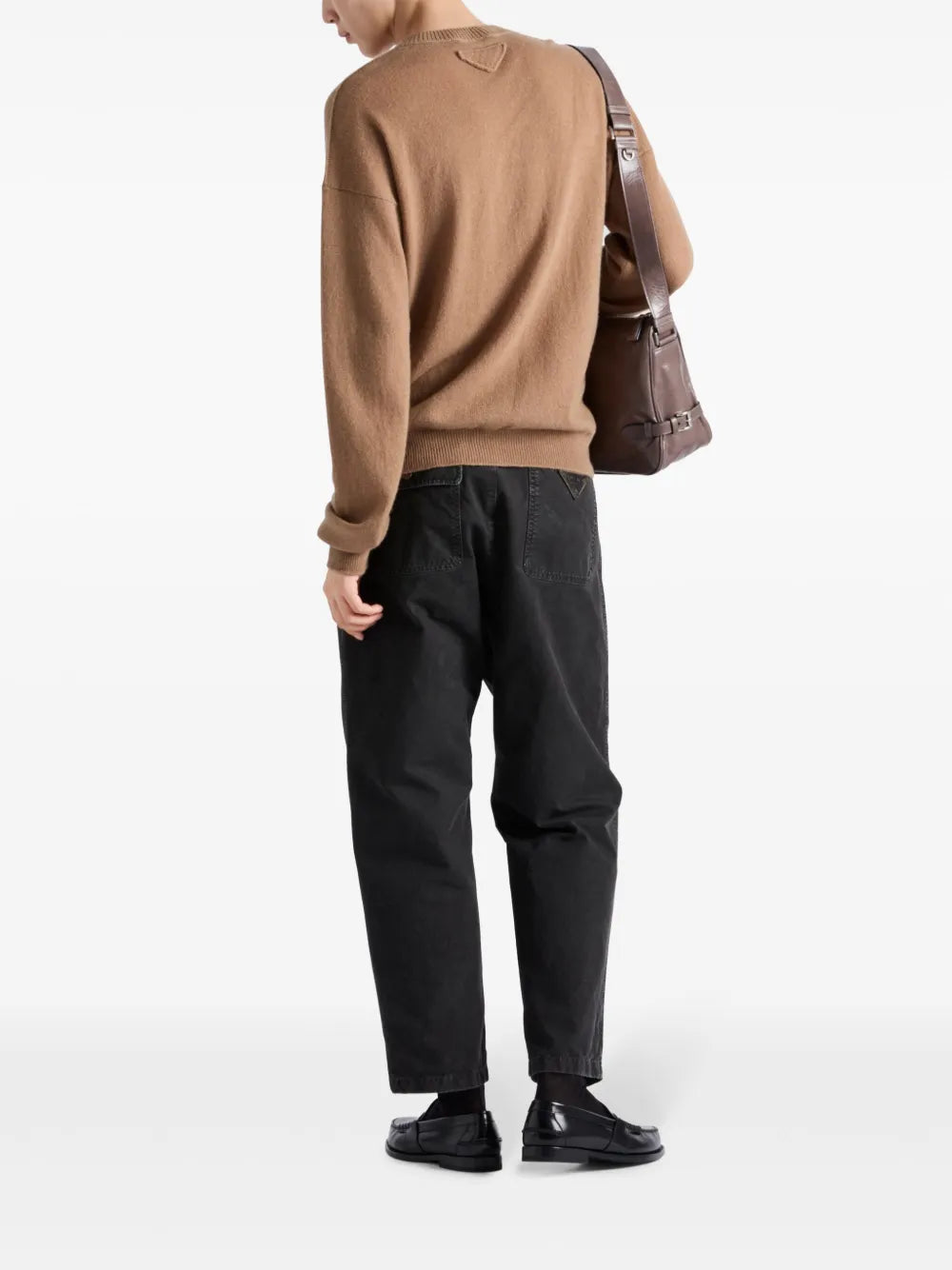 Pants Cotton Pants Prada Brown Homme