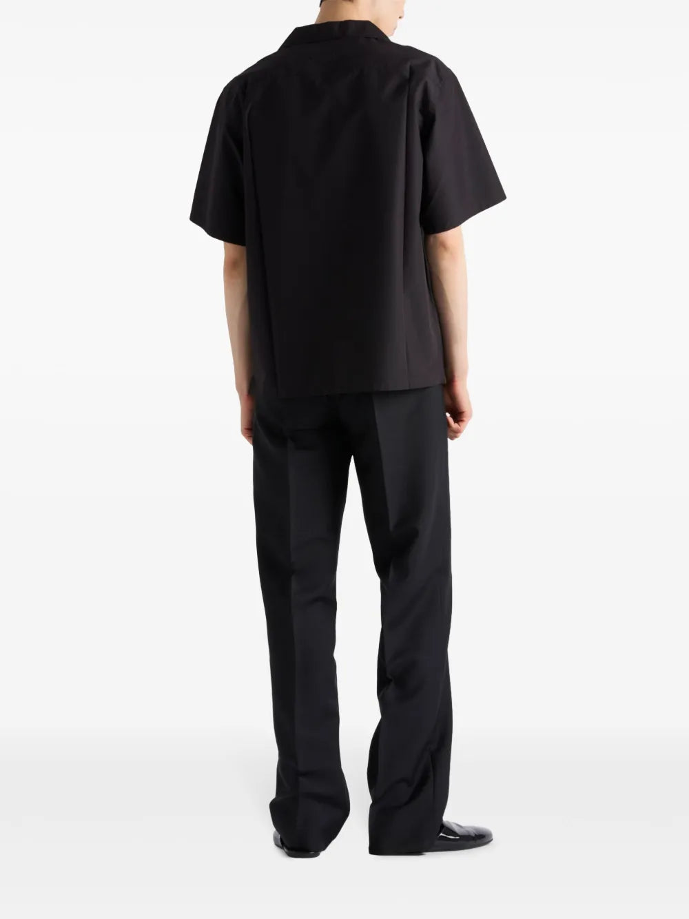 Camisas Camisa de Manga Corta Prada Negro Homme